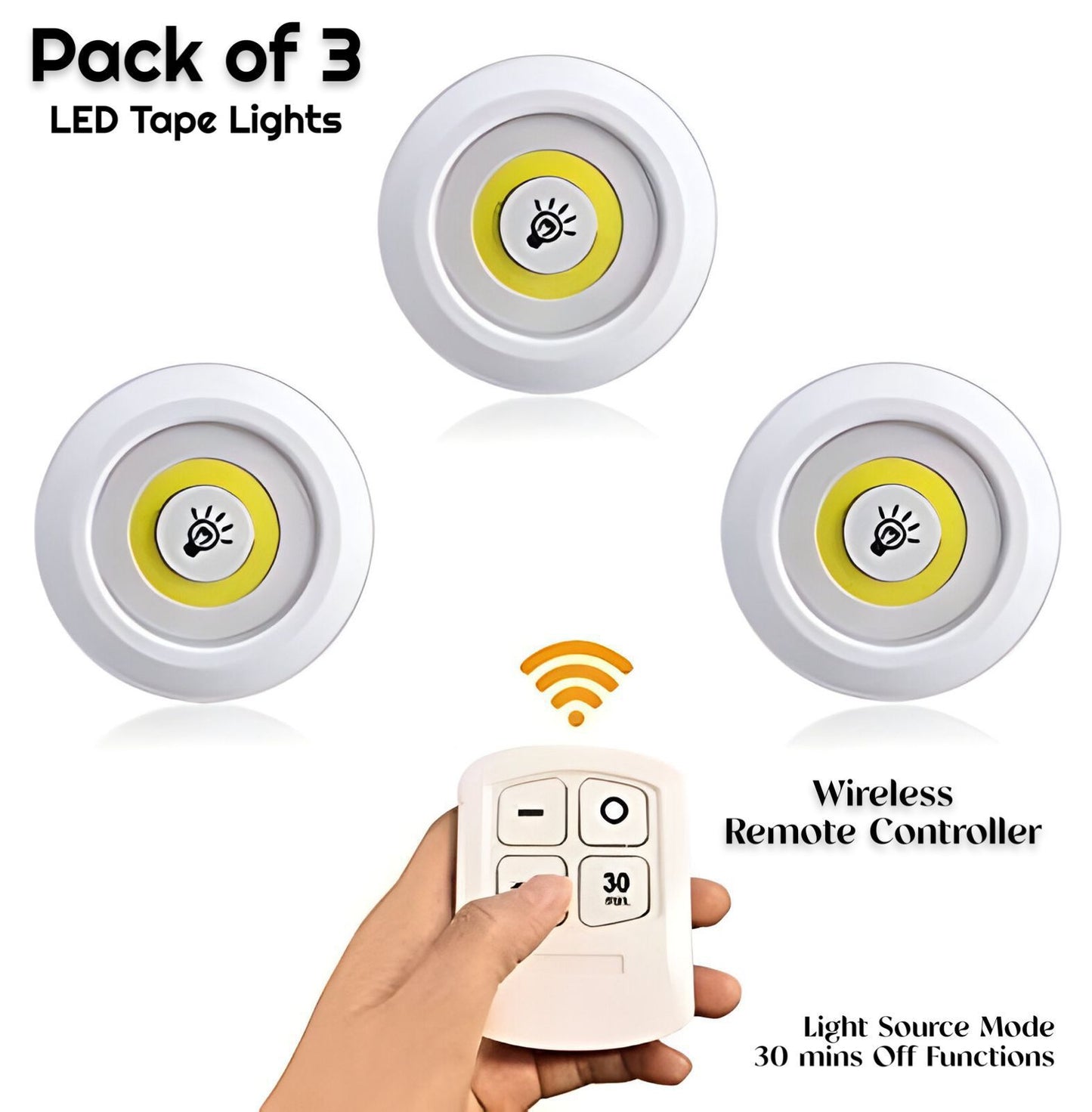 LED Tape Lights with Wireless Remote Controller